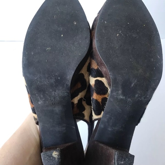 Vaneli Leopard Print Mod Retro Heels - Picture 5 of 8